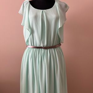 A. Byer flowing mint green dress size M